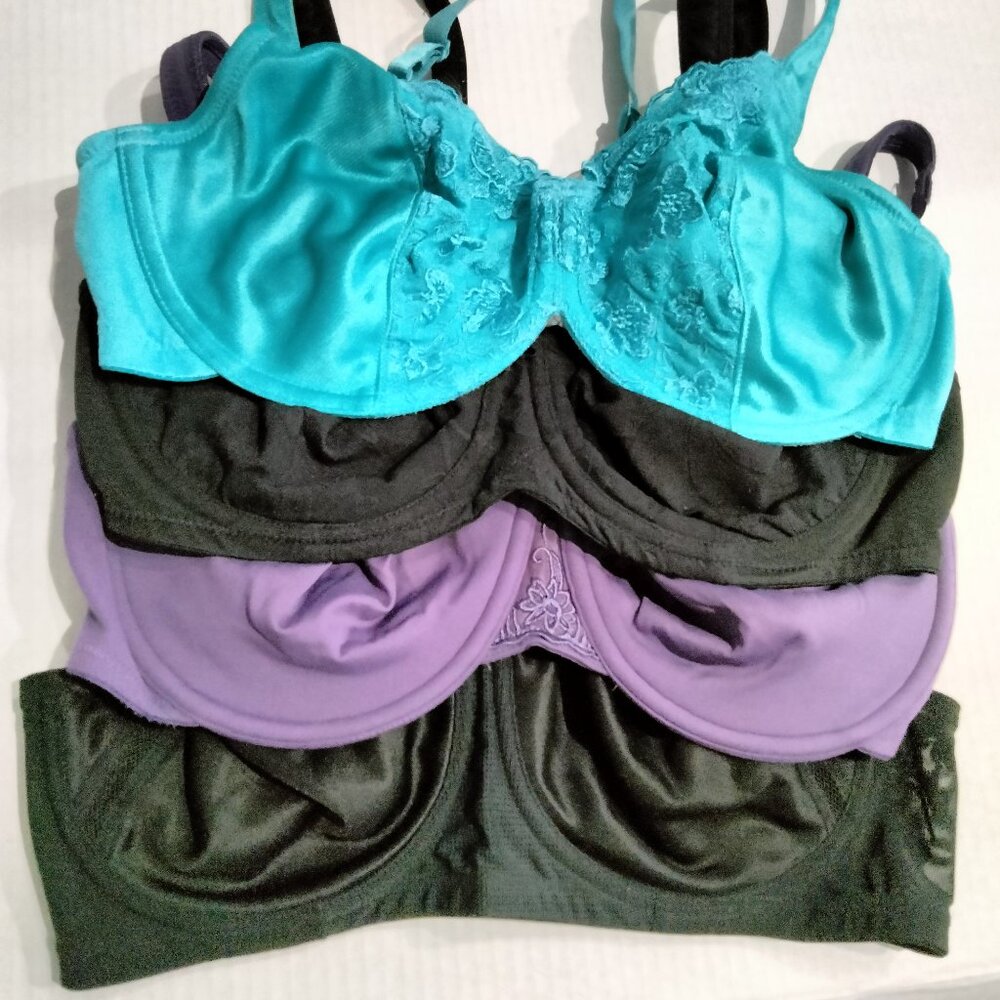 Brassieres, Lot of 4, Breezies and Vanity Fair, Size 38C